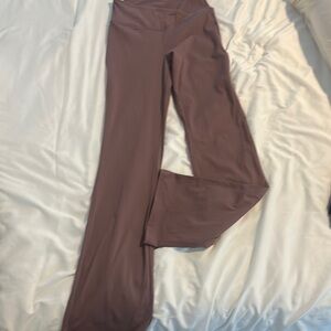 Mauve/ Brown flare yoga pants